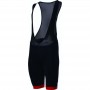 Culotte corto con tirantes "BIB Short" - Color : Negro/Rojo