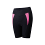 Culotte largo con tirantes para mujer "Omnium" - Color : Negro/Rosa