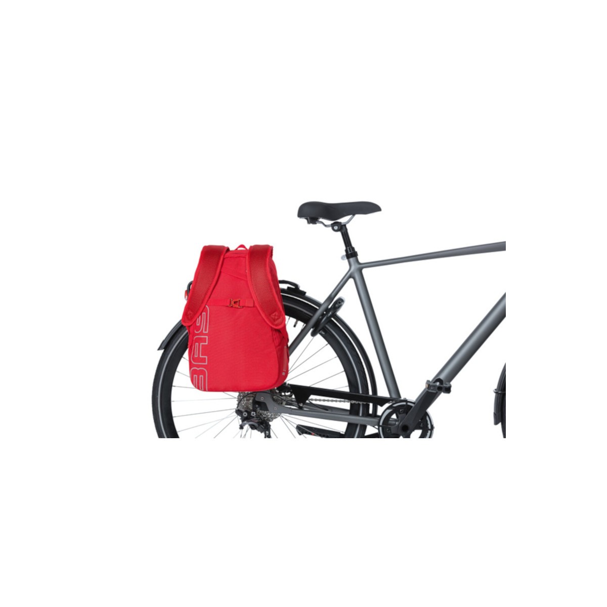 Basil Flex sac à dos vélo, 17L, Rouge