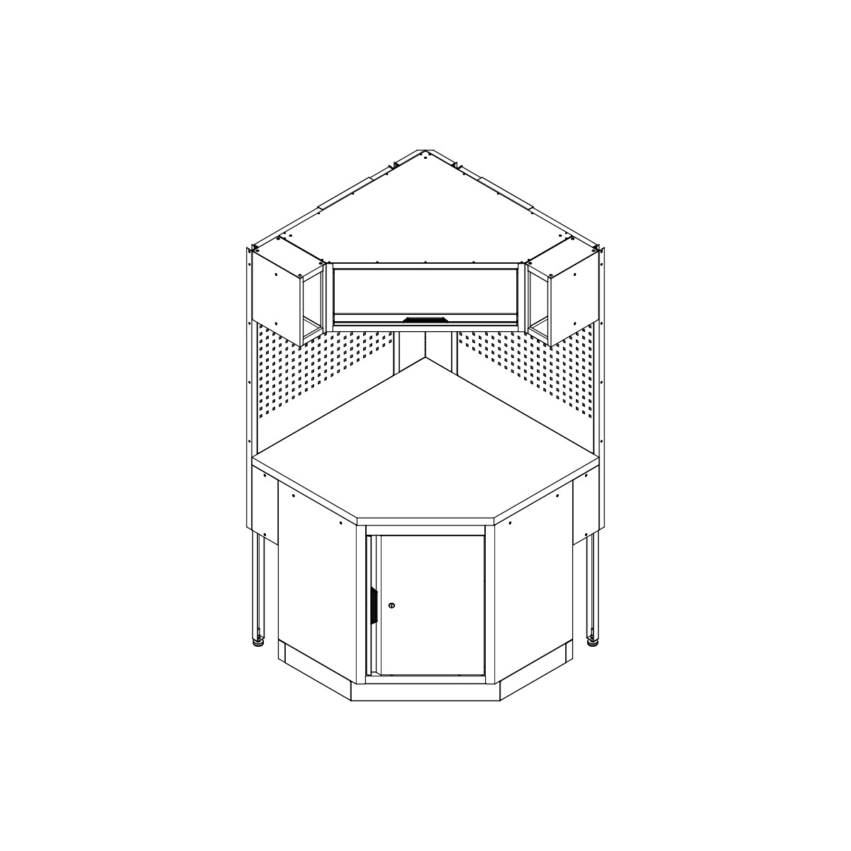 Kit extension pour meuble d'angle profond 61cm