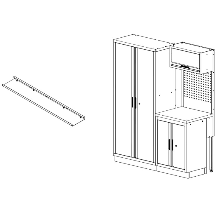 Panneau de finition pour armoire (plan de travail 61cm)