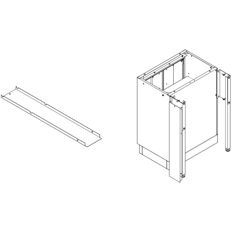 Panneau de finition pour meuble (plan de travail 61cm)