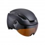 Casco "IndraSpeed" 45 con máscara integrada - Color : NEGRO MATE