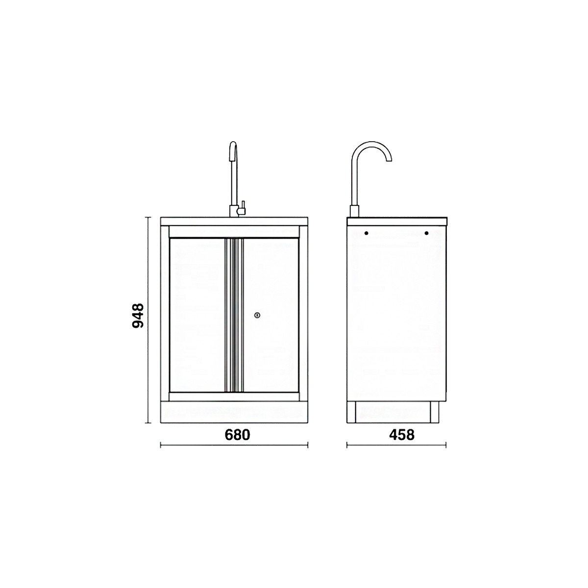 Meuble bas - évier Meuble bas - évier