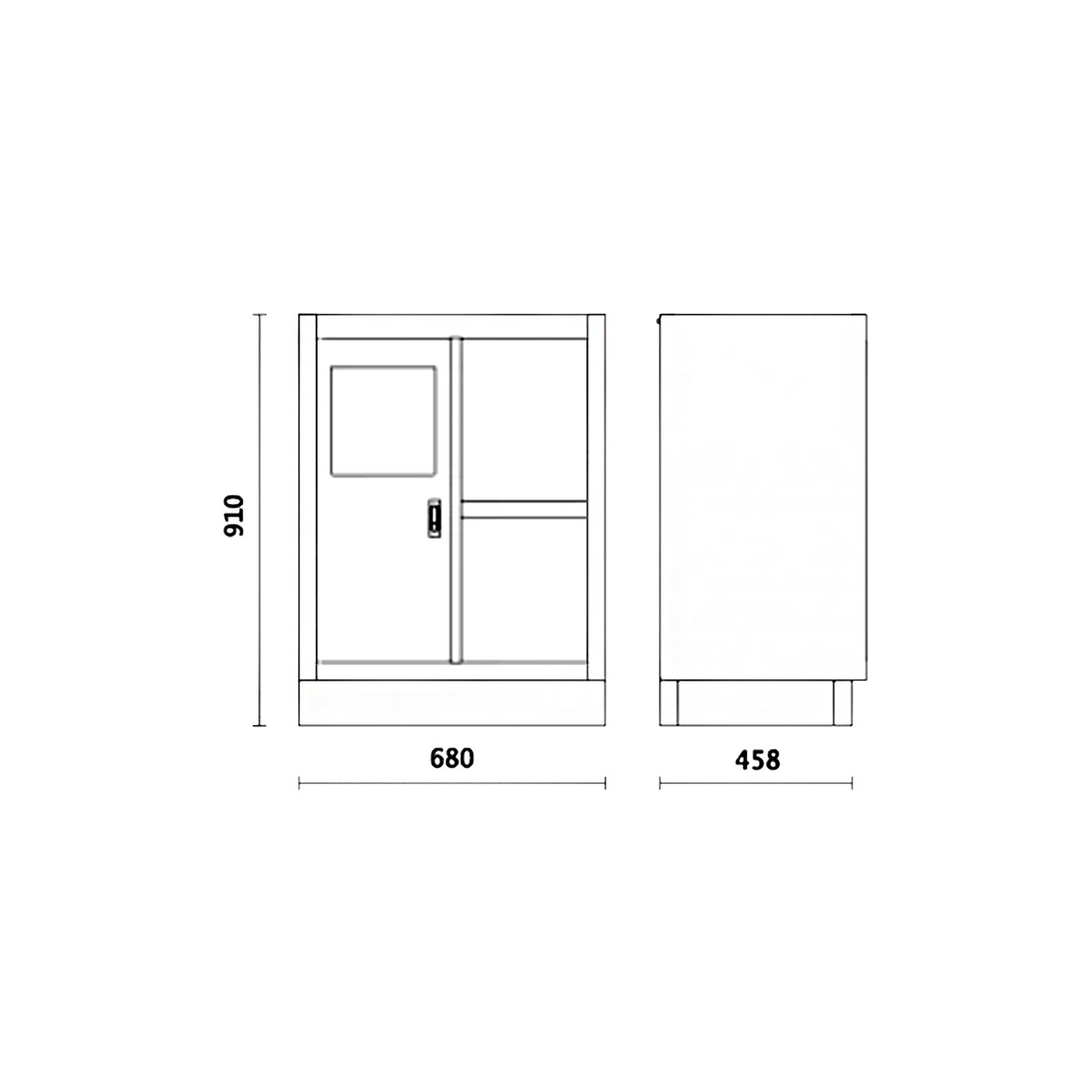 Meuble bas - poubelle Meuble bas - poubelle