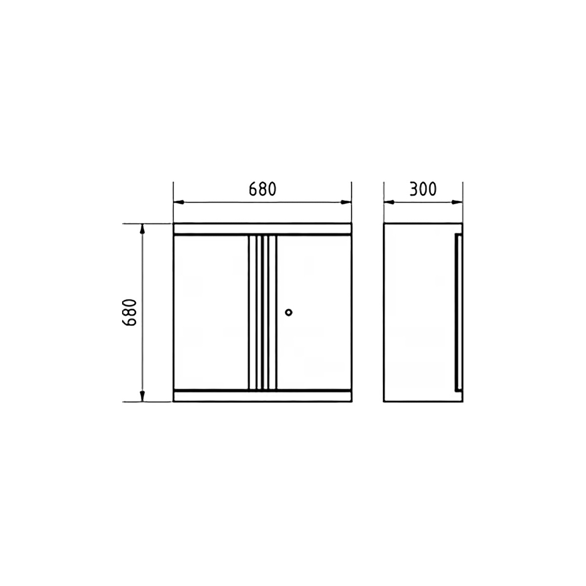 Meuble haut - 2 portes