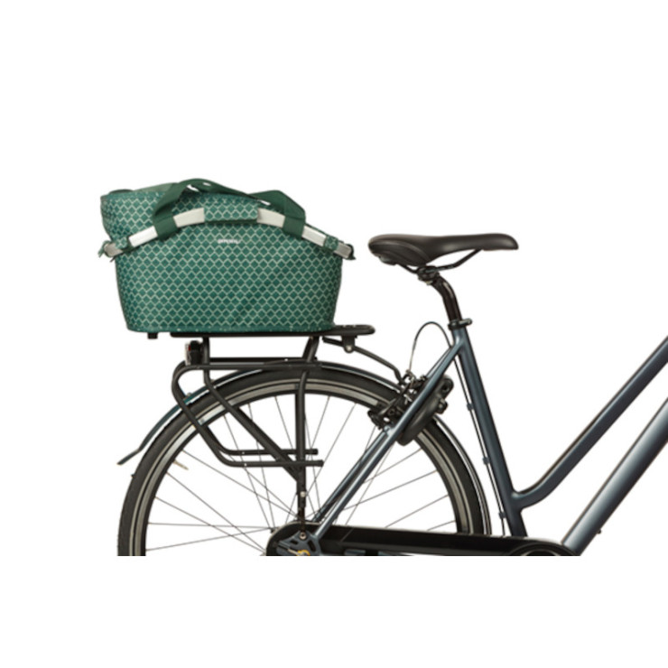 Basil Flair Carry All panier arrière MIK, 22L, vert