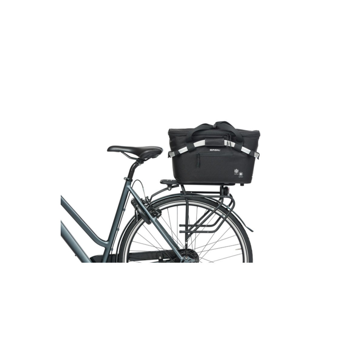 Basil Classic Carry All panier arrière MIK, 18L, noir Basil Classic Carry All panier arrière MIK, 18L, noir
