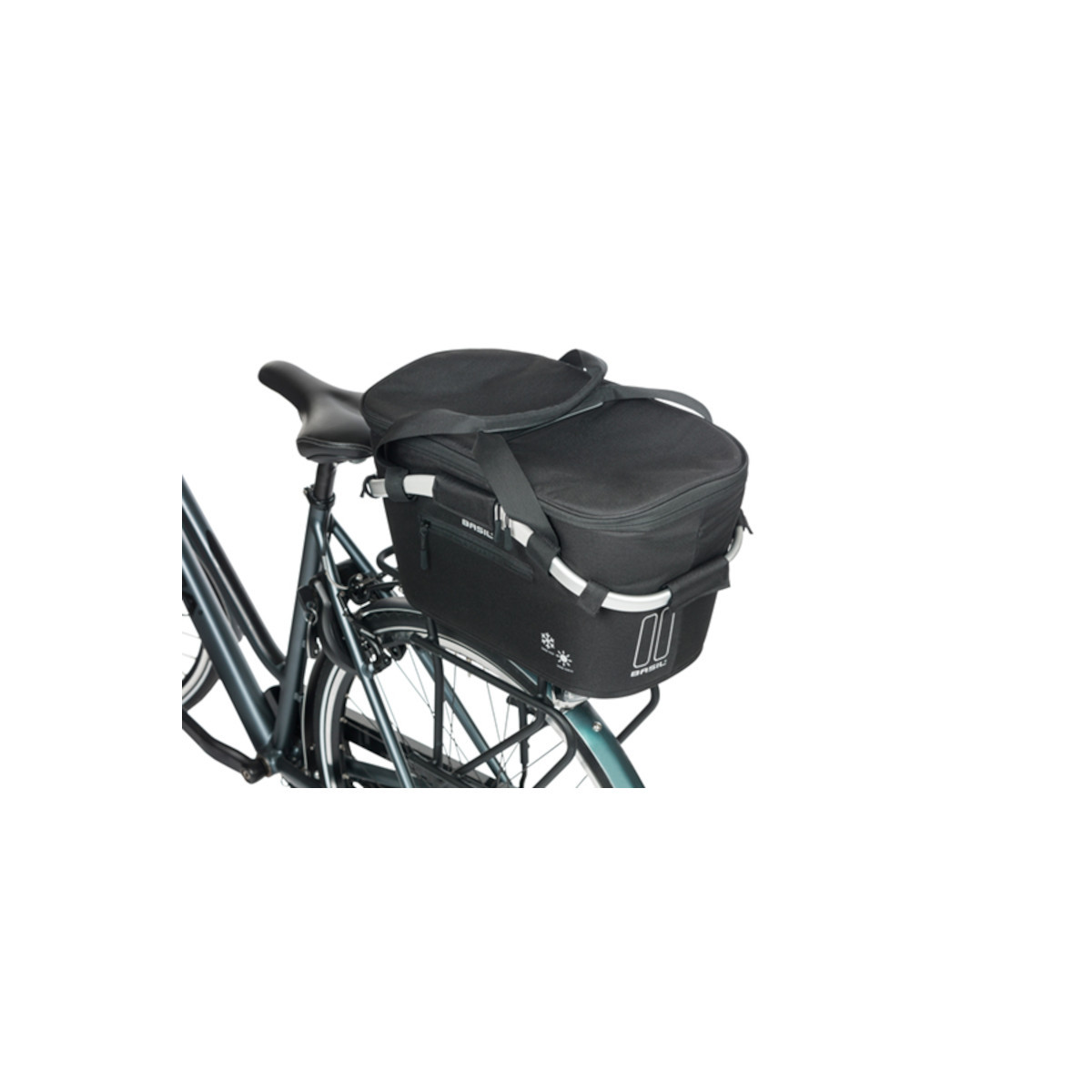 Basil Classic Carry All panier arrière MIK, 18L, noir Basil Classic Carry All panier arrière MIK, 18L, noir