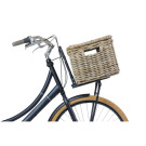 Basil Dax L, Panier de vélo avant avec couvercle, gris