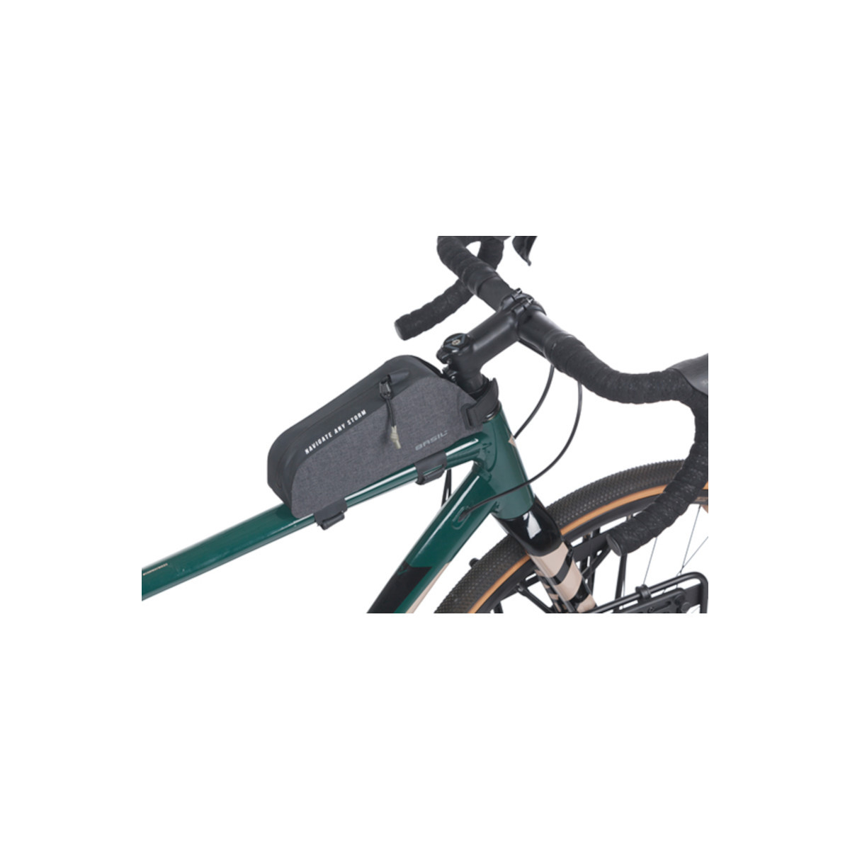 Basil Navigator Storm,top tube sacoche pour cadre,0.8L, noir Basil Navigator Storm,top tube sacoche pour cadre,0.8L, noir