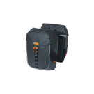Basil Miles Tarpaulin sacoche double MIK, 34L, noir orange Basil Miles Tarpaulin sacoche double MIK, 34L, noir orange