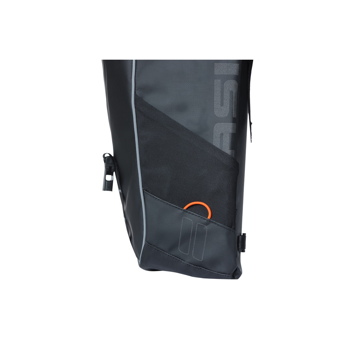 Basil Miles Tarpaulin sacoche double MIK, 34L, noir orange