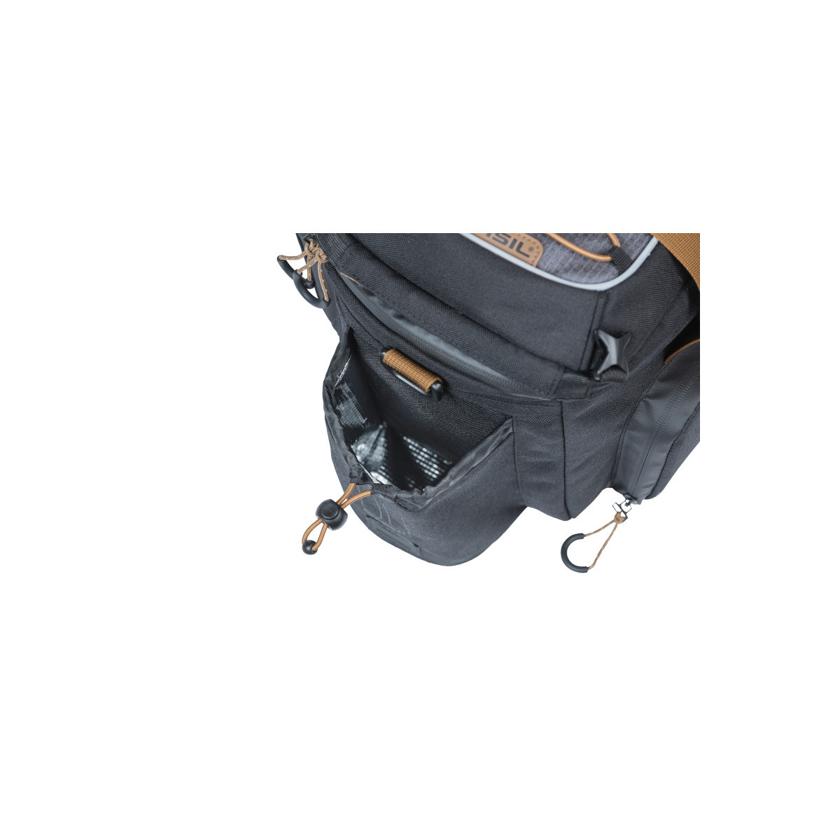 Basil Miles trunkbag XL Pro MIK, 9-36L, black slate