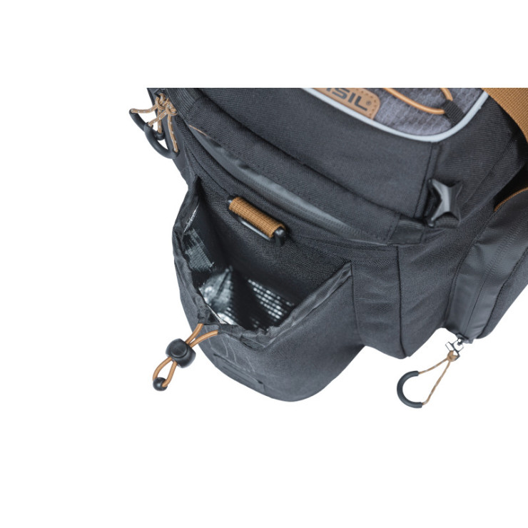 Basil Miles trunkbag XL Pro MIK, 9-36L, black slate