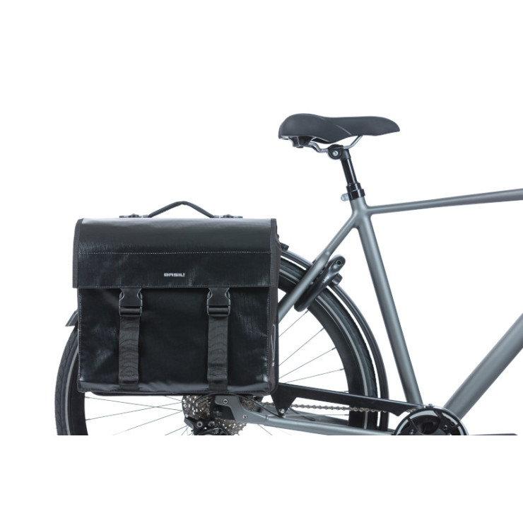 Basil Urban Load sacoche double de vélo MIK, 48-53L, noir