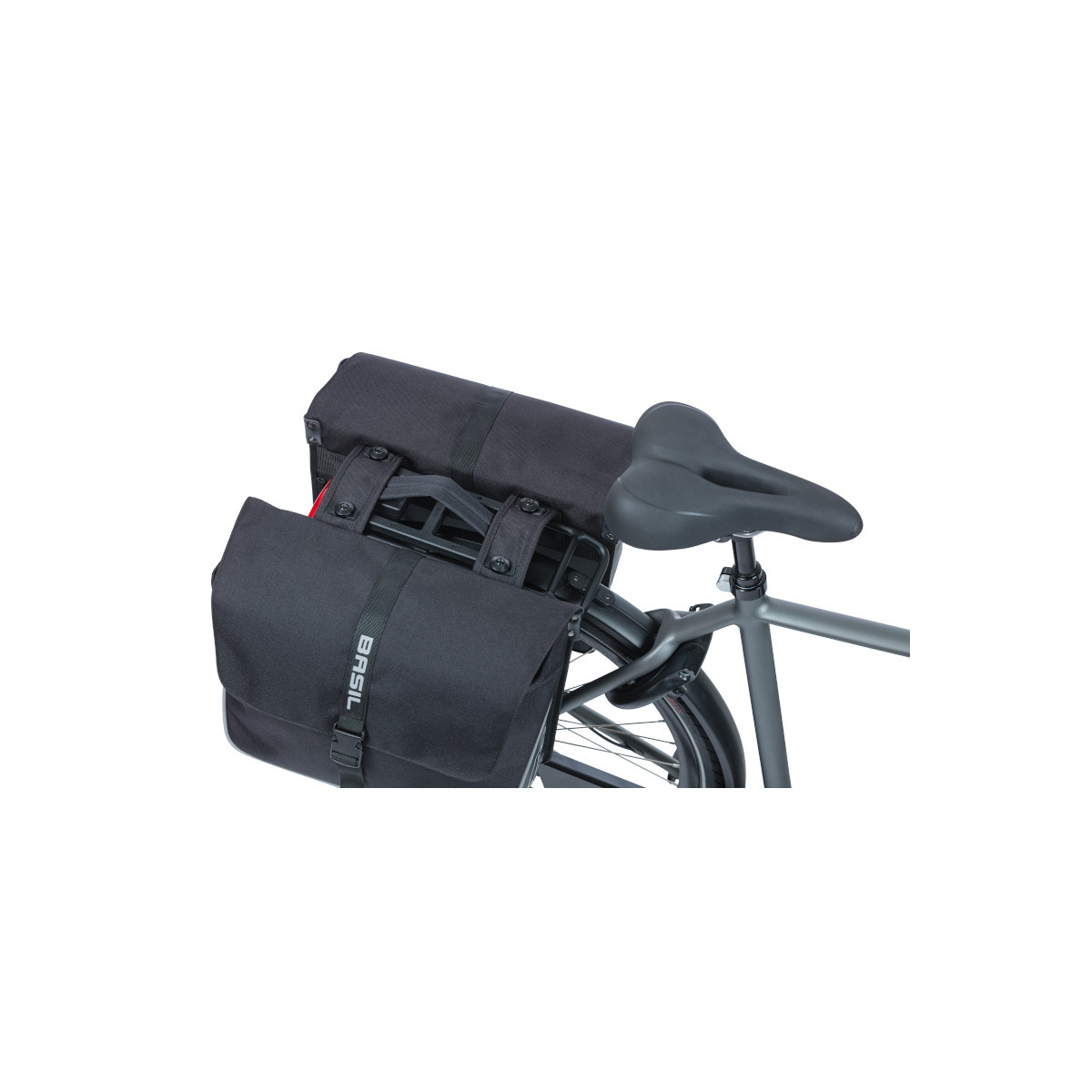 Basil Forte sacoche double de vélo MIK, 35L, noir/noir