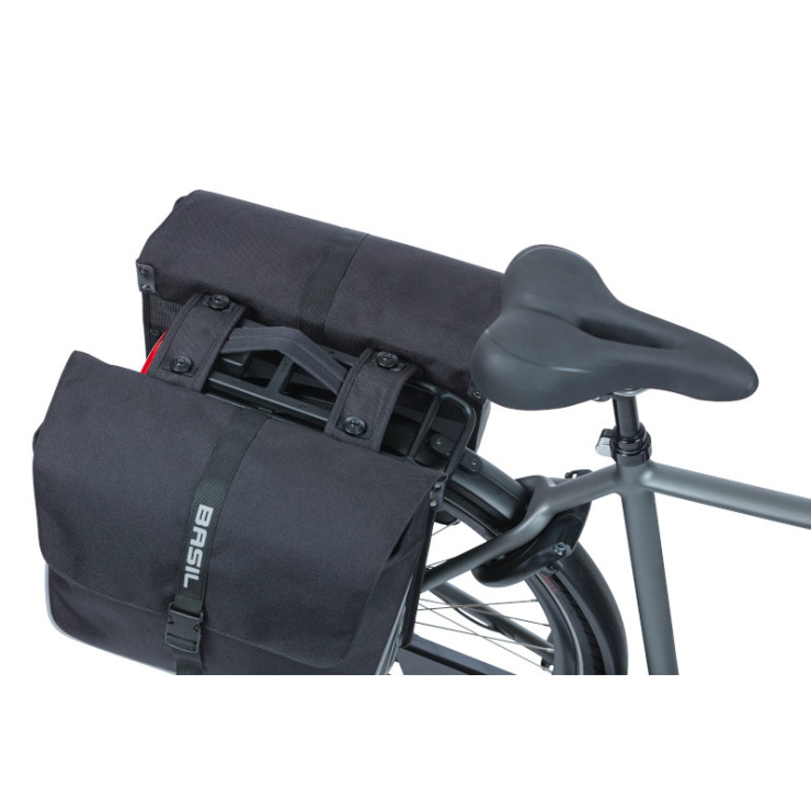 Basil Forte sacoche double de vélo MIK, 35L, noir/noir