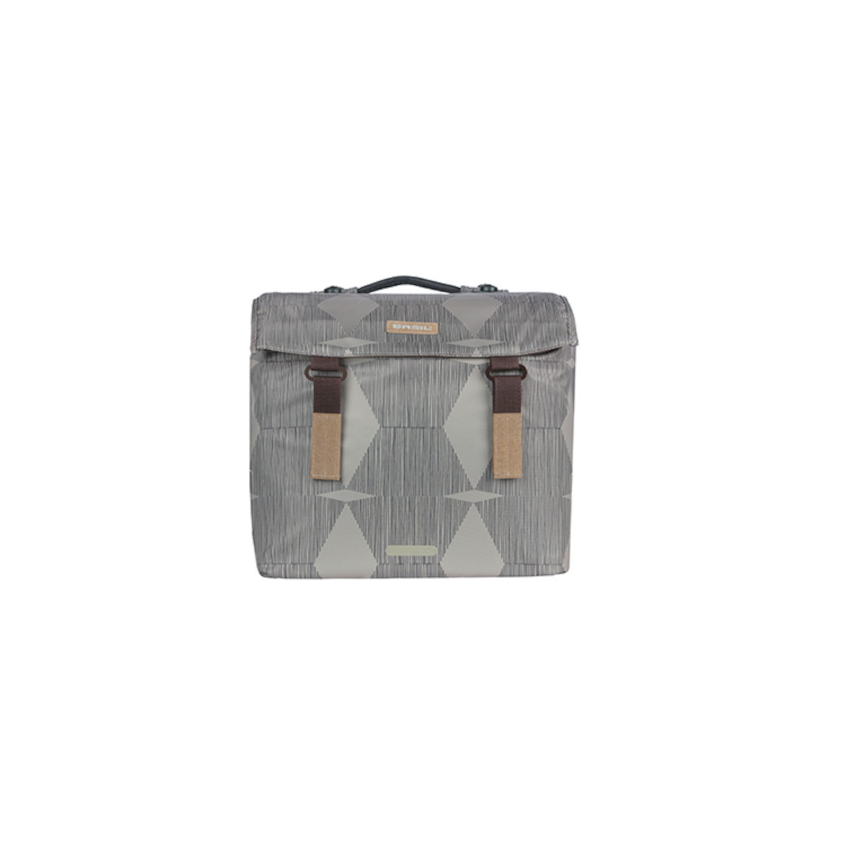 Basil Elegance sacoche double MIK, 40-49L, chateau taupe