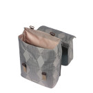 Basil Elegance sacoche double MIK, 40-49L, chateau taupe