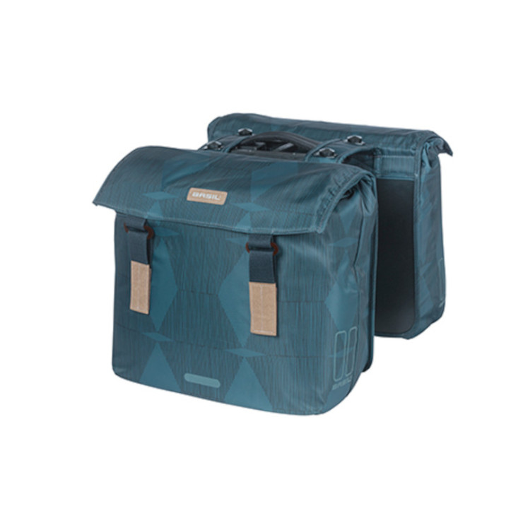 Basil Elegance sacoche double MIK, 40-49L, estate blue