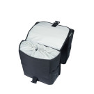 Basil GO double sacoche, 32L, solid black