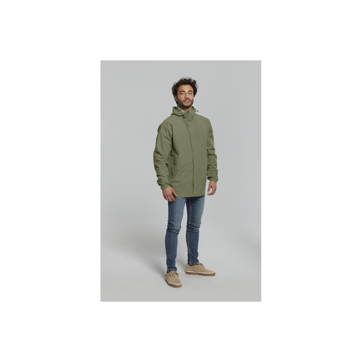 Basil Hoga veste de pluie unisex Vert olive XS