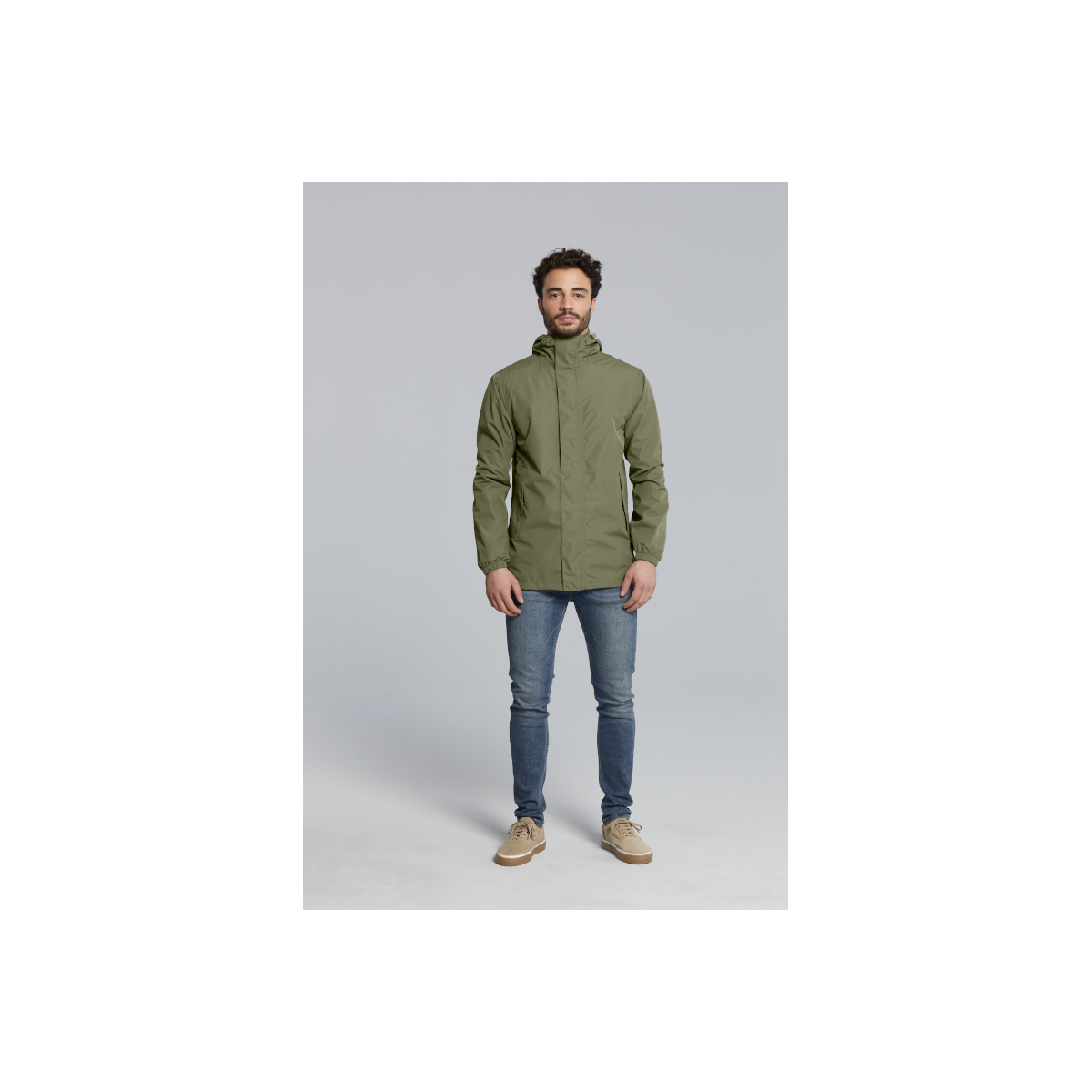 Basil Hoga veste de pluie unisex Vert olive L