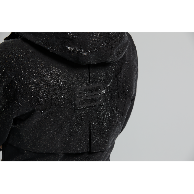 Basil Mosse veste de pluie Parka femmes, Noir XS