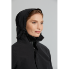 Basil Mosse veste de pluie Parka femmes, Noir S