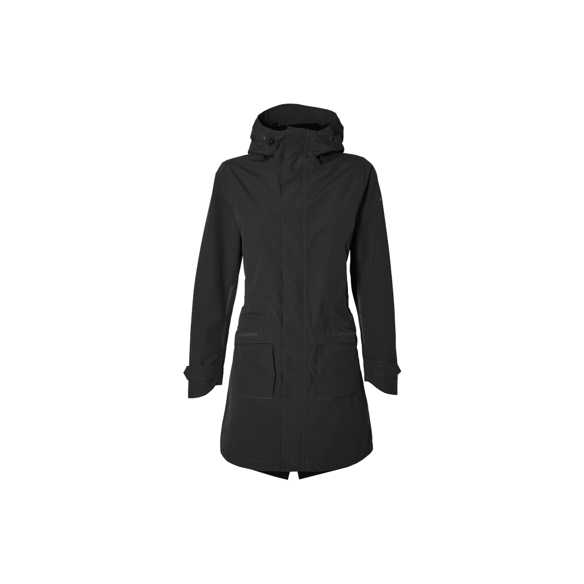 Basil Mosse veste de pluie Parka femmes, Noir M