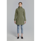 Basil Mosse veste de pluie Parka femmes, Vert olive XS