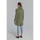 Basil Mosse veste de pluie Parka femmes, Vert olive XL