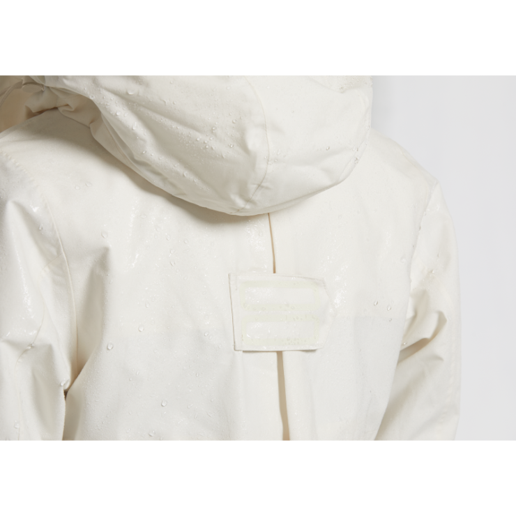 Basil Mosse veste de pluie Parka femmes, blanc XS