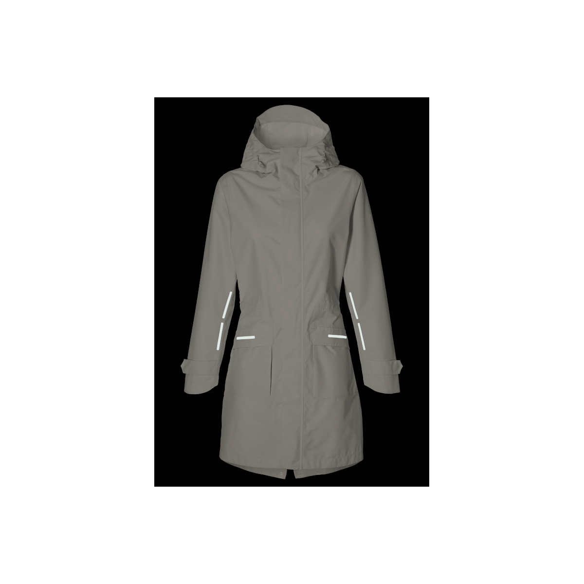 Basil Mosse veste de pluie Parka femmes, blanc XS