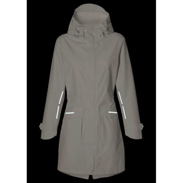 Basil Mosse veste de pluie Parka femmes, blanc XS