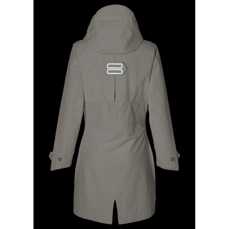 Basil Mosse veste de pluie Parka femmes, blanc XS