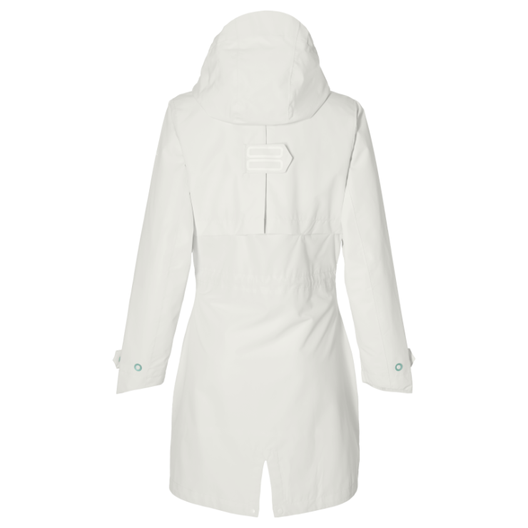 Basil Mosse veste de pluie Parka femmes, blanc S