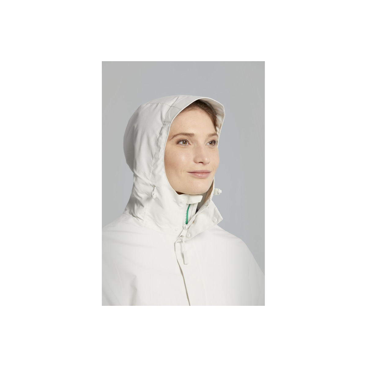 Basil Mosse veste de pluie Parka femmes, blanc S