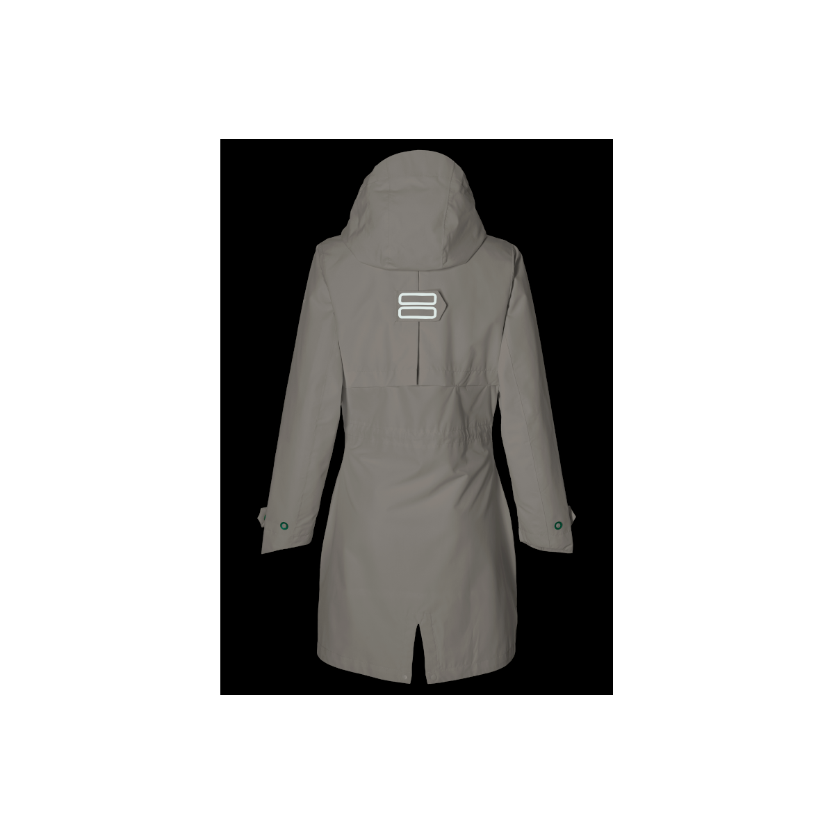 Basil Mosse veste de pluie Parka femmes, blanc XL