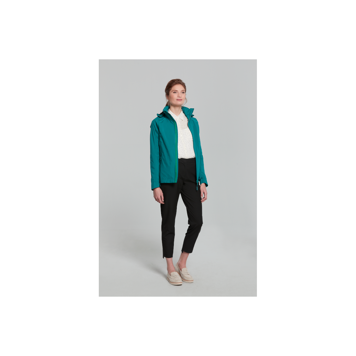 Basil Skane veste imperméable femmes, Vert XS