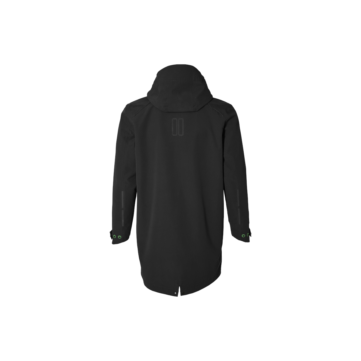 Basil Mosse veste de pluie Parka hommes, Noir S