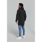 Basil Mosse veste de pluie Parka hommes, Noir S