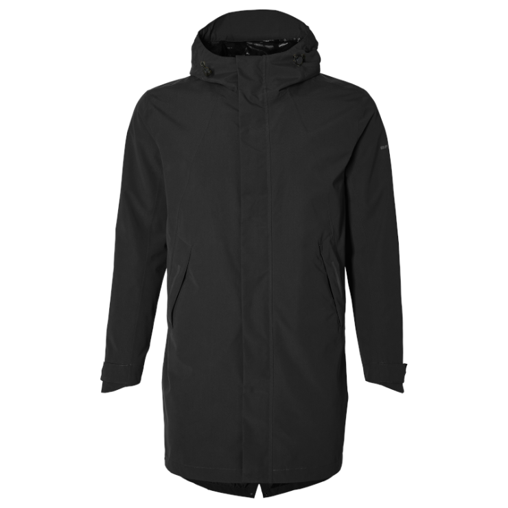 Basil Mosse veste de pluie Parka hommes, Noir M