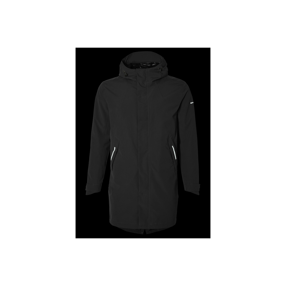 Basil Mosse veste de pluie Parka hommes, Noir L