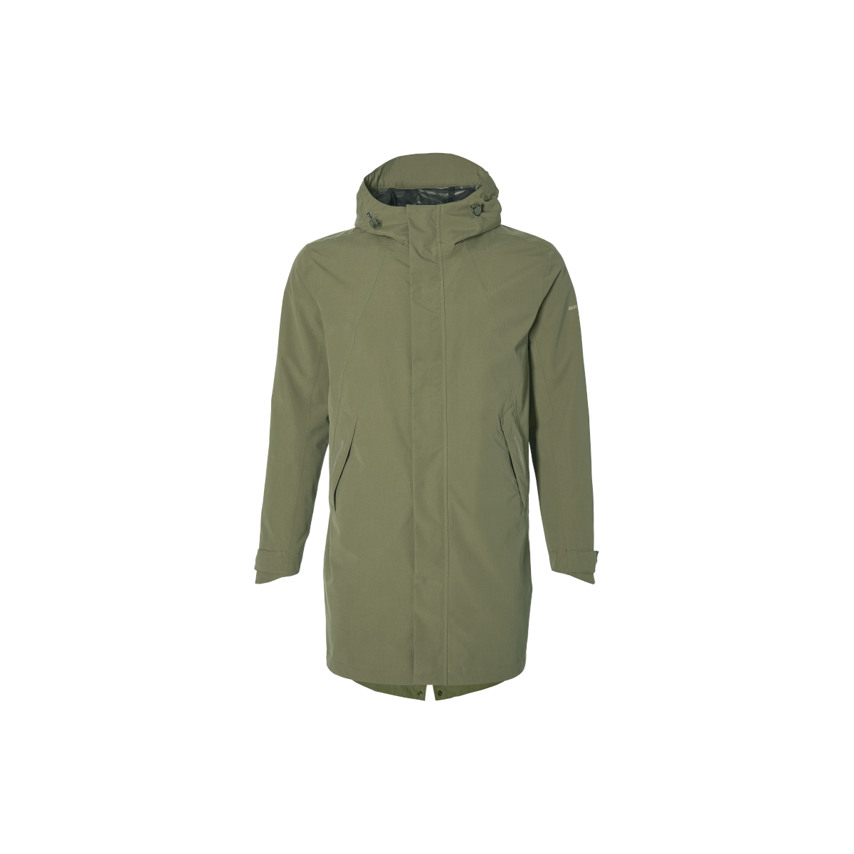 Basil Mosse veste de pluie Parka hommes, Vert olive S