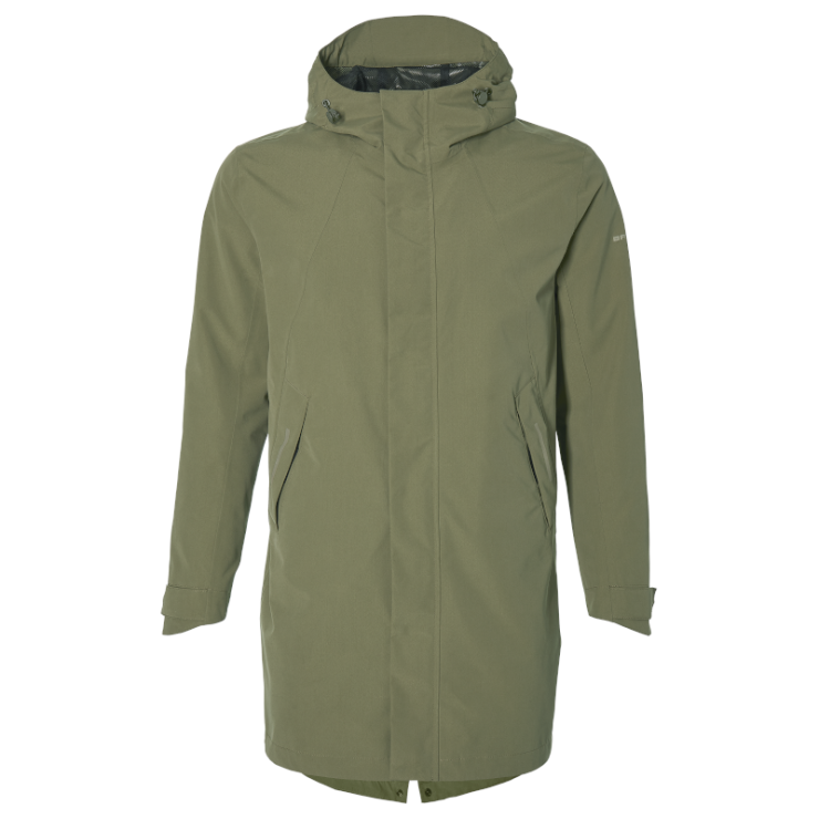 Basil Mosse veste de pluie Parka hommes, Vert olive S