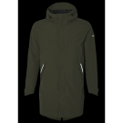 Basil Mosse veste de pluie Parka hommes, Vert olive S