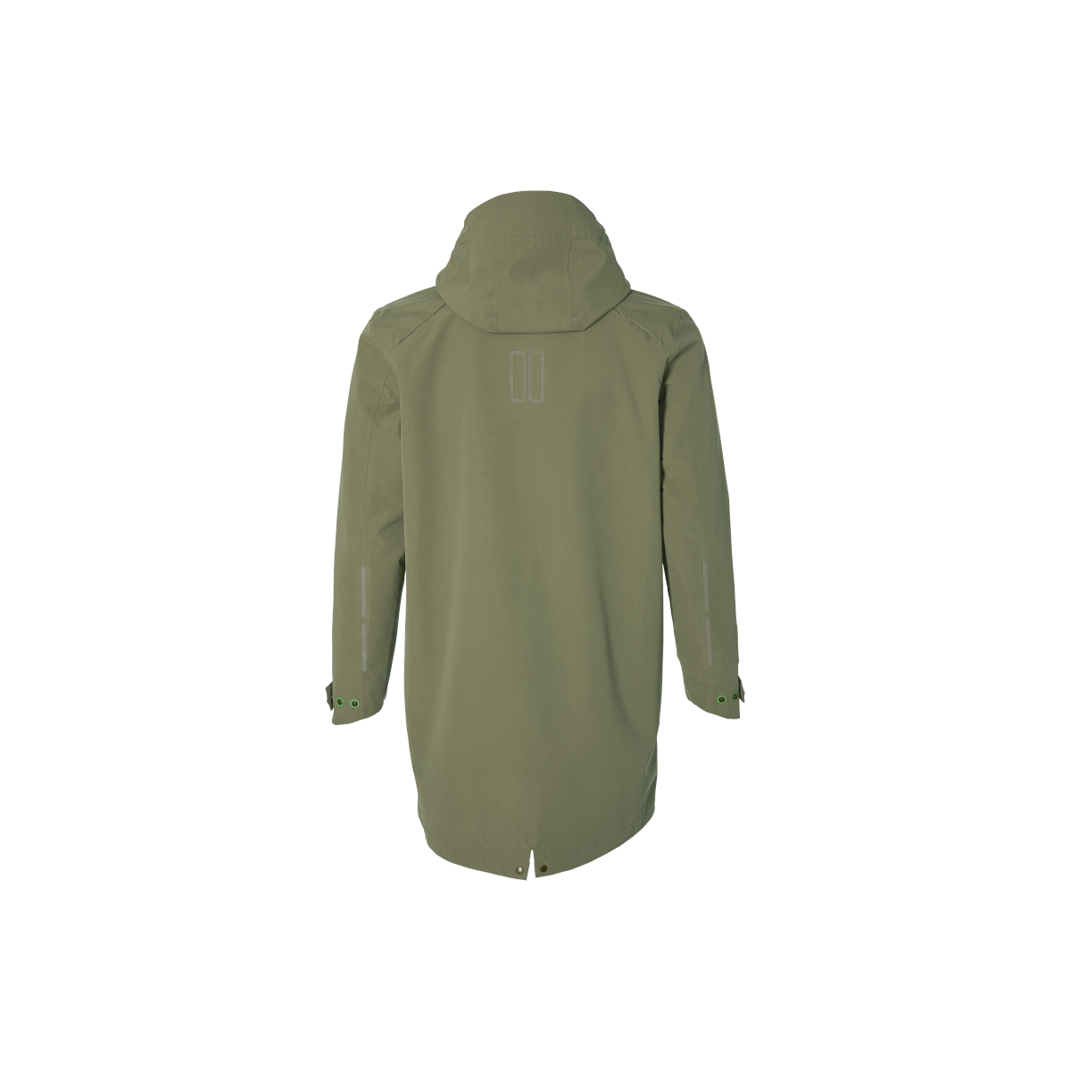 Basil Mosse veste de pluie Parka hommes, Vert olive M