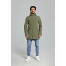 Basil Mosse veste de pluie Parka hommes, Vert olive M